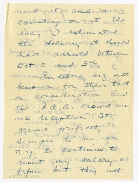 Image: correspondence: Harold M. Bixby to Debby Bixby