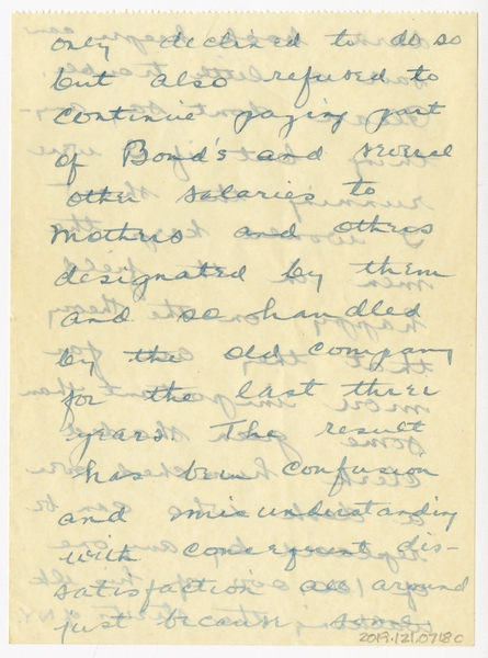 Image: correspondence: Harold M. Bixby to Debby Bixby