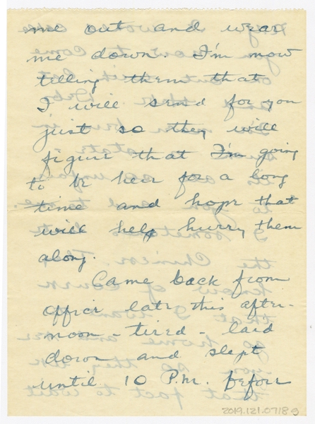 Image: correspondence: Harold M. Bixby to Debby Bixby