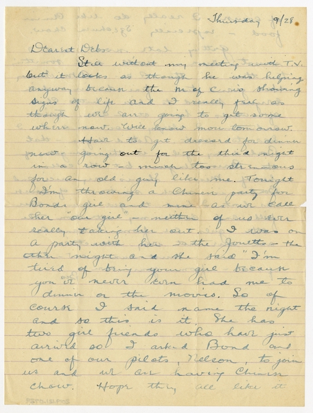 Image: correspondence: Harold M. Bixby to Debby Bixby