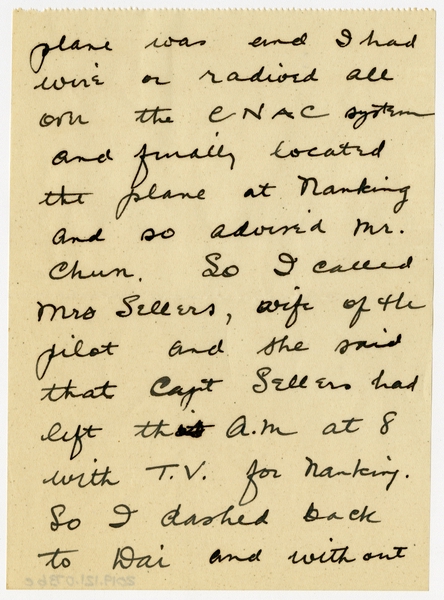 Image: correspondence: Harold M. Bixby to Debby Bixby