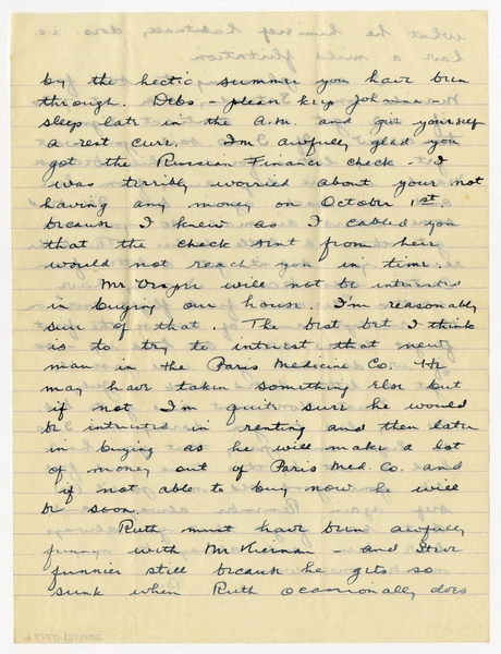 Image: correspondence: Harold M. Bixby to Debby Bixby