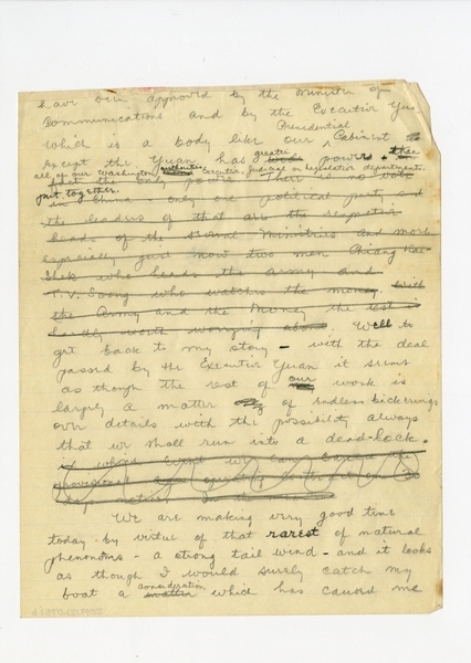 Image: correspondence: Harold M. Bixby, family circular letter