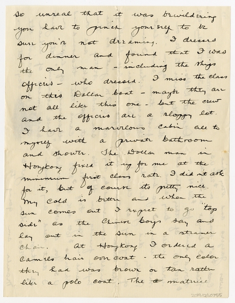 Image: correspondence: Harold M. Bixby to Debby Bixby