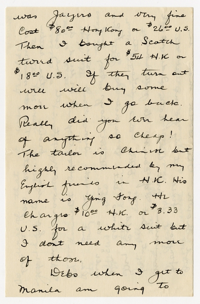 Image: correspondence: Harold M. Bixby to Debby Bixby