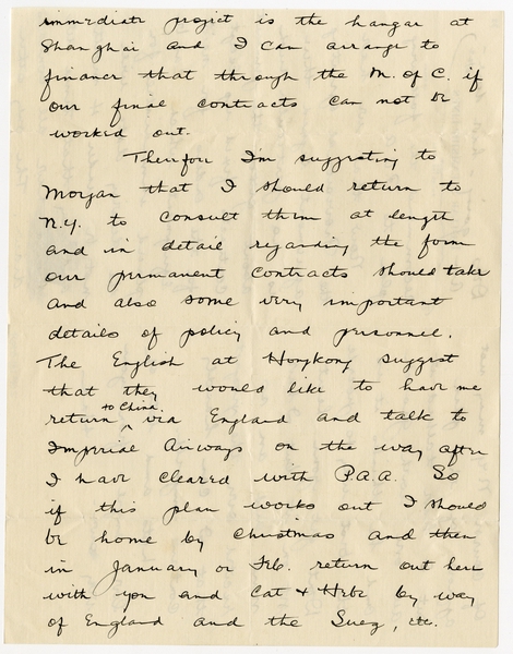 Image: correspondence: Harold M. Bixby to Debby Bixby