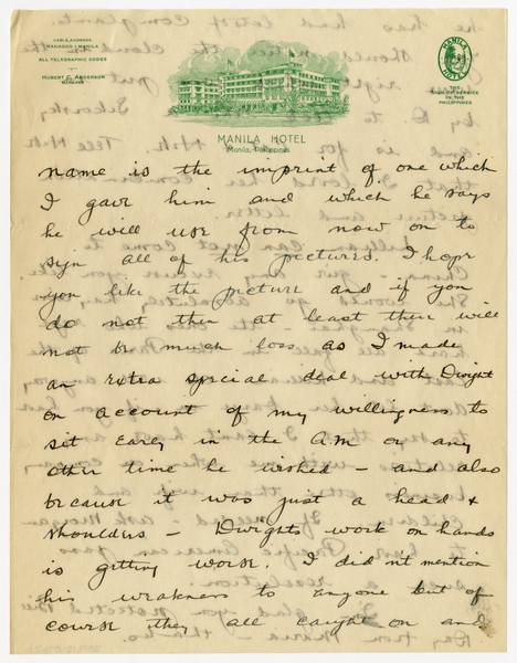 Image: correspondence: Harold M. Bixby to Debby Bixby