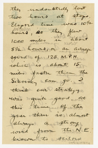 Image: correspondence: Harold M. Bixby to Debby Bixby