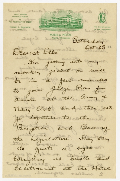 Image: correspondence: Harold M. Bixby to Debby Bixby