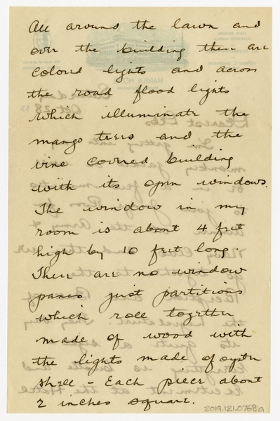 Image: correspondence: Harold M. Bixby to Debby Bixby