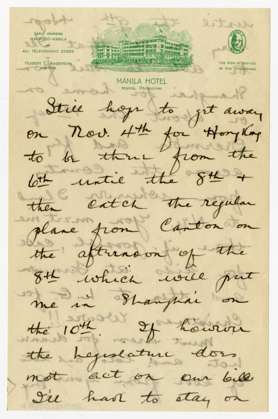 Image: correspondence: Harold M. Bixby to Debby Bixby