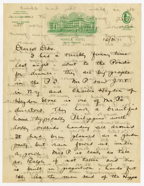 Image: correspondence: Harold M. Bixby to Debby Bixby