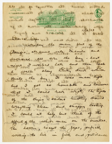 Image: correspondence: Harold M. Bixby to Debby Bixby