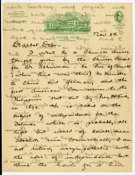 Image: correspondence: Harold M. Bixby to Debby Bixby