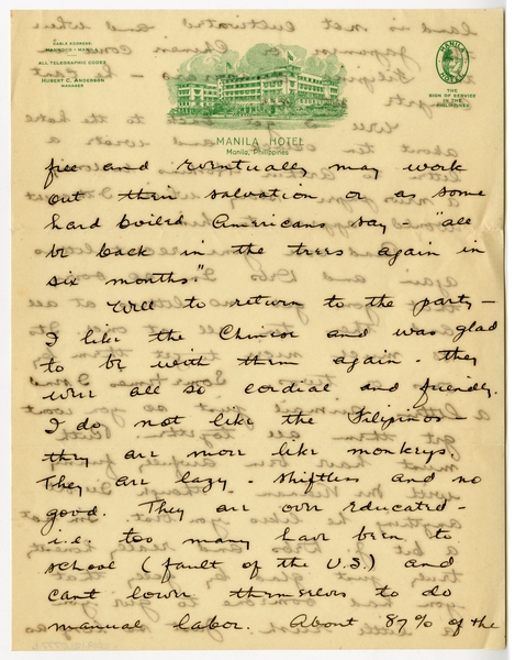 Image: correspondence: Harold M. Bixby to Debby Bixby