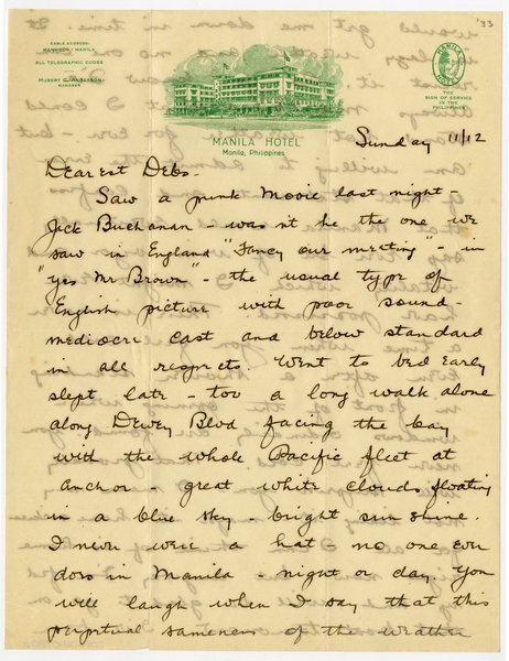 Image: correspondence: Harold M. Bixby to Debby Bixby