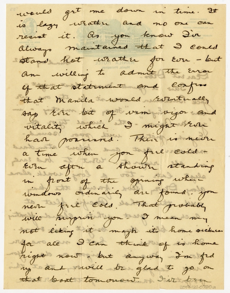 Image: correspondence: Harold M. Bixby to Debby Bixby