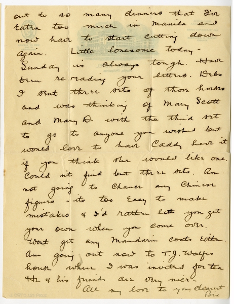 Image: correspondence: Harold M. Bixby to Debby Bixby
