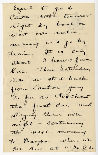 Image: correspondence: Harold M. Bixby to Debby Bixby
