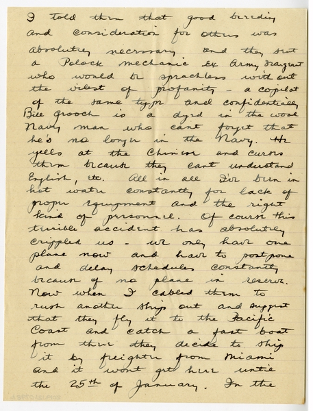 Image: correspondence: Harold M. Bixby to Debby Bixby