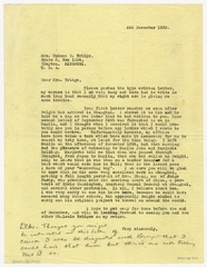 Image: correspondence: Harold M. Bixby to Mrs. Hudson E. Bridge
