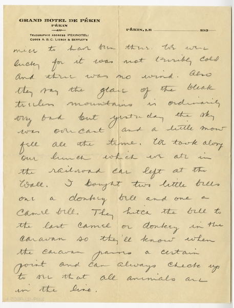 Image: correspondence: Harold M. Bixby to Debby Bixby