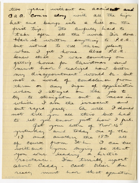 Image: correspondence: Harold M. Bixby to Debby Bixby