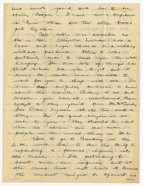 Image: correspondence: Harold M. Bixby to Debby Bixby