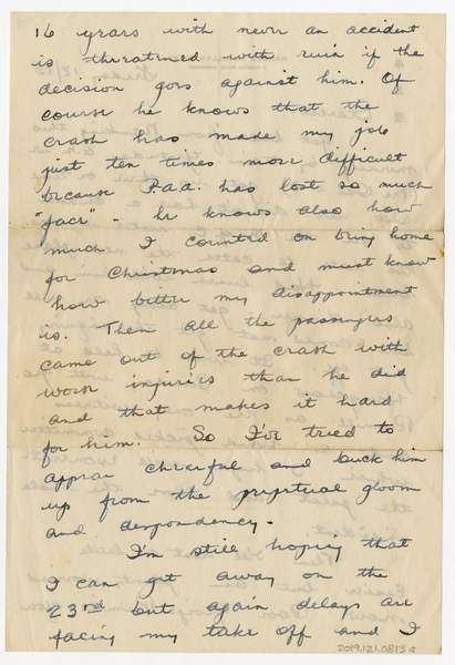 Image: correspondence: Harold M. Bixby to Debby Bixby