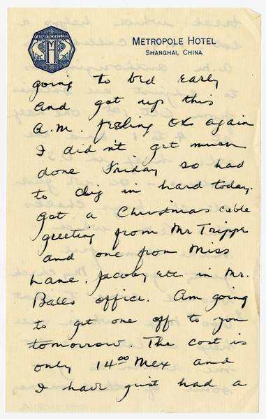 Image: correspondence: Harold M. Bixby to Debby Bixby