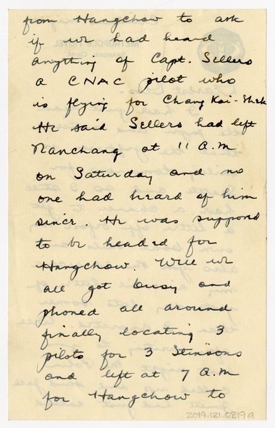 Image: correspondence: Harold M. Bixby to Debby Bixby