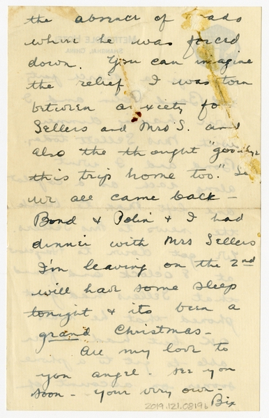 Image: correspondence: Harold M. Bixby to Debby Bixby
