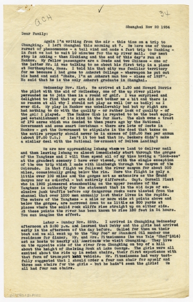 Image: correspondence: Harold M. Bixby, family circular letter