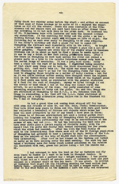 Image: correspondence: Harold M. Bixby, family circular letter
