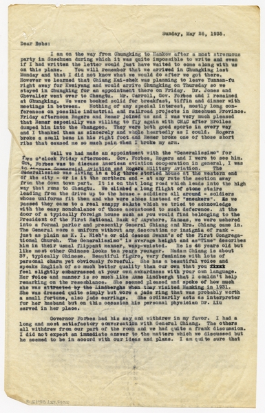 Image: correspondence: Harold M. Bixby to Debby Bixby