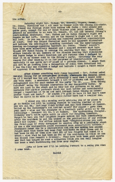 Image: correspondence: Harold M. Bixby to Debby Bixby