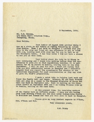 Image: correspondence: Harold M. Bixby to F.E. [Floyd] Nelson