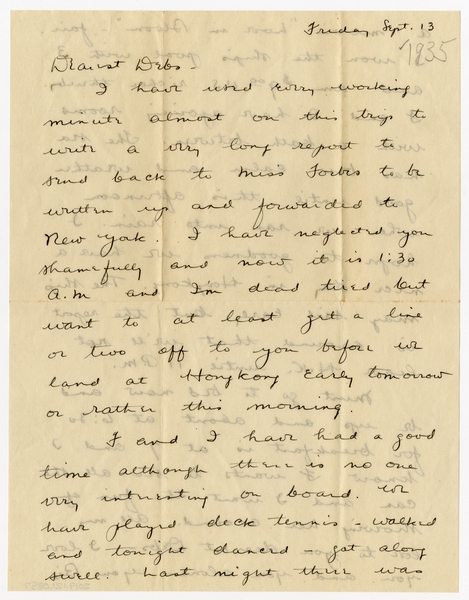 Image: correspondence: Harold M. Bixby to Debby Bixby