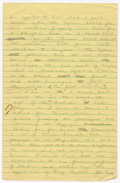 Image: correspondence: Harold M. Bixby, family circular letter