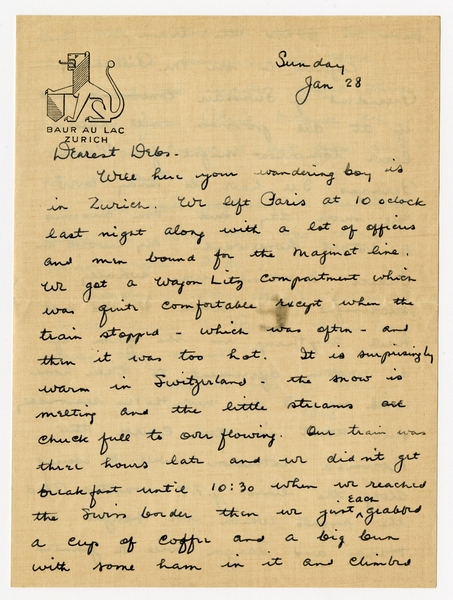 Image: correspondence: Harold M. Bixby to Debby Bixby