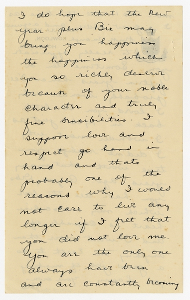 Image: correspondence: Harold M. Bixby to Debby Bixby