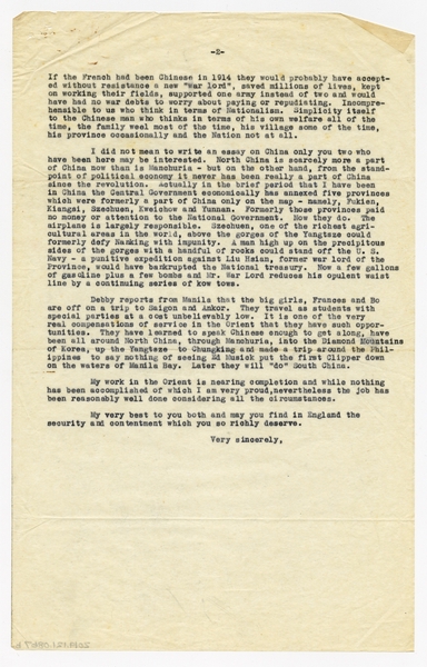 Image: correspondence: Harold M. Bixby to Charles A. and Anne Morrow Lindbergh