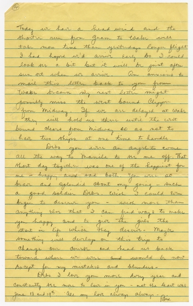 Image: correspondence: Harold M. Bixby to Debby Bixby