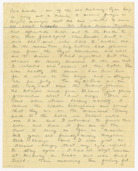 Image: correspondence: Harold M. Bixby to Debby Bixby