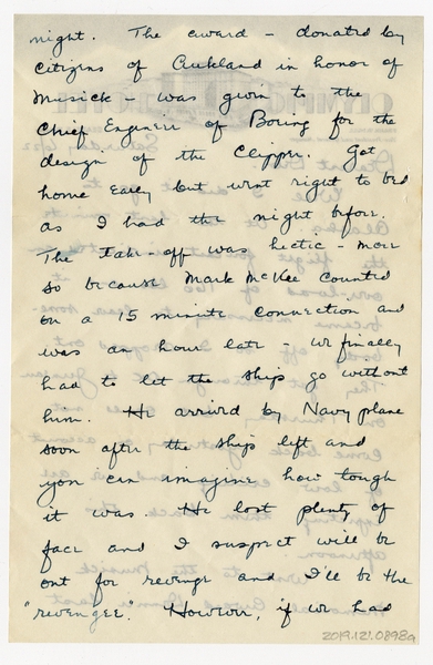 Image: correspondence: Harold M. Bixby to Debby Bixby