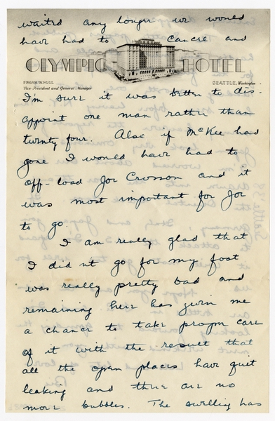 Image: correspondence: Harold M. Bixby to Debby Bixby