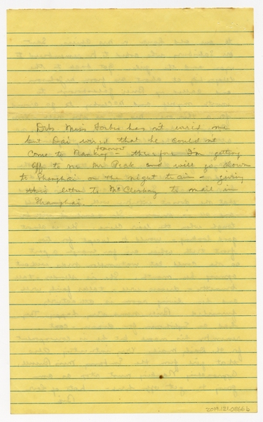 Image: correspondence: Harold M. Bixby to Debby Bixby