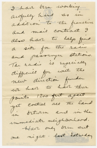 Image: correspondence: Harold M. Bixby to Debby Bixby