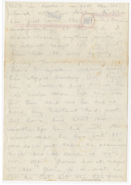 Image: correspondence: Harold M. Bixby to Debby Bixby