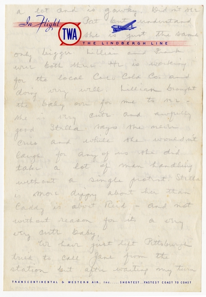 Image: correspondence: Harold M. Bixby to Debby Bixby